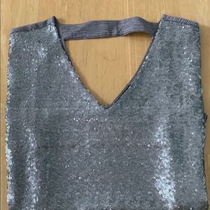 Stella and Dot Sequin V-Neck Top